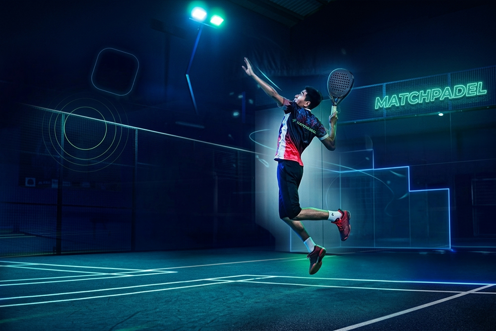 Jogador MatchPadel em acao